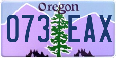OR license plate 073EAX