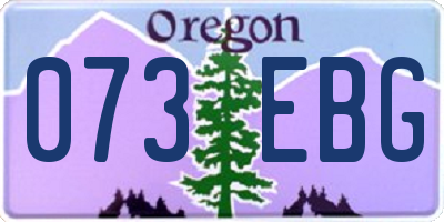 OR license plate 073EBG