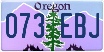 OR license plate 073EBJ