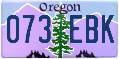 OR license plate 073EBK