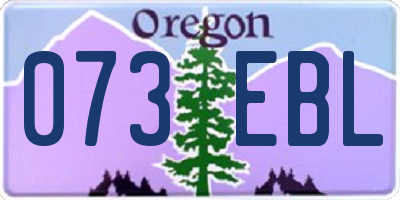 OR license plate 073EBL
