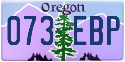 OR license plate 073EBP