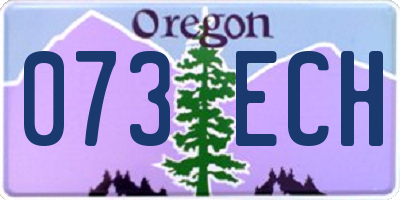 OR license plate 073ECH