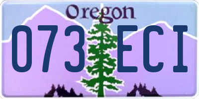 OR license plate 073ECI