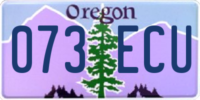 OR license plate 073ECU