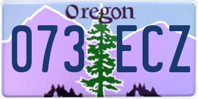 OR license plate 073ECZ