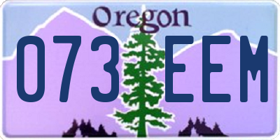 OR license plate 073EEM