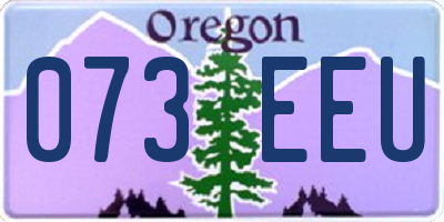 OR license plate 073EEU