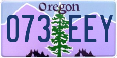 OR license plate 073EEY