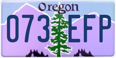 OR license plate 073EFP