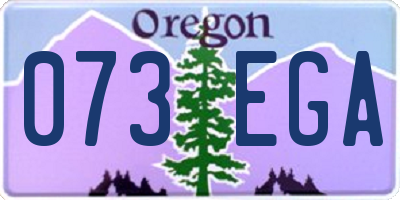 OR license plate 073EGA