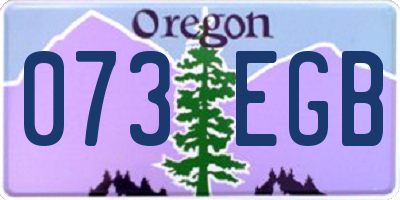 OR license plate 073EGB
