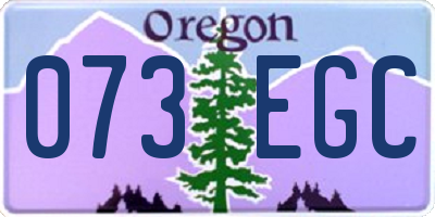 OR license plate 073EGC