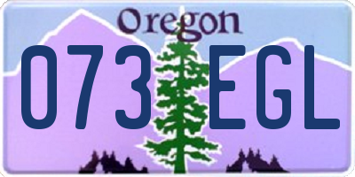 OR license plate 073EGL