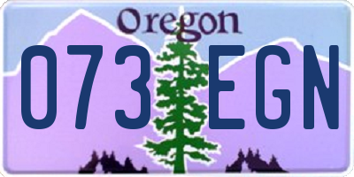 OR license plate 073EGN