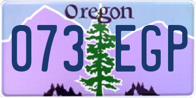 OR license plate 073EGP