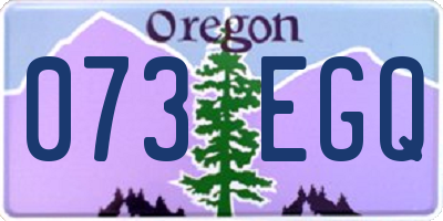 OR license plate 073EGQ