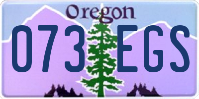 OR license plate 073EGS
