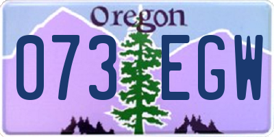 OR license plate 073EGW