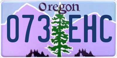 OR license plate 073EHC
