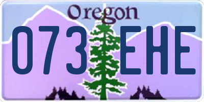 OR license plate 073EHE