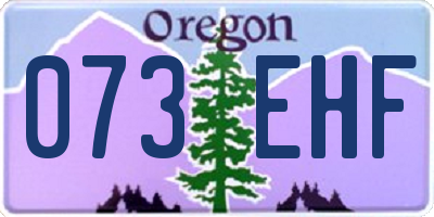 OR license plate 073EHF