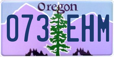 OR license plate 073EHM