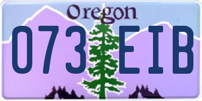 OR license plate 073EIB