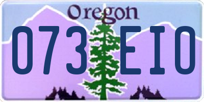OR license plate 073EIO