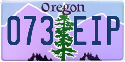 OR license plate 073EIP