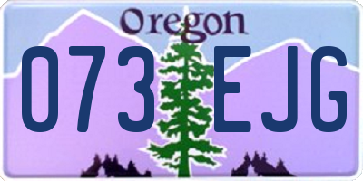 OR license plate 073EJG