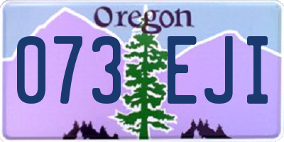 OR license plate 073EJI