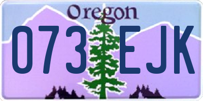 OR license plate 073EJK