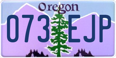 OR license plate 073EJP