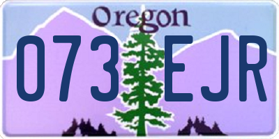 OR license plate 073EJR