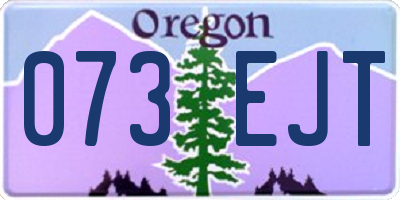 OR license plate 073EJT