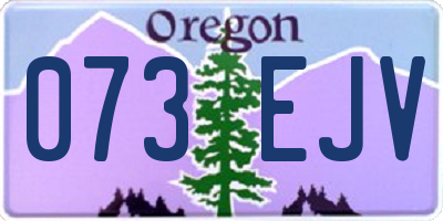 OR license plate 073EJV