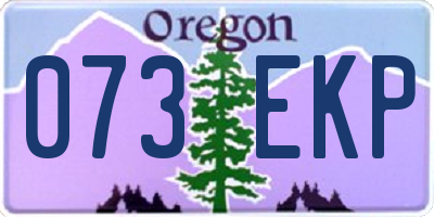 OR license plate 073EKP