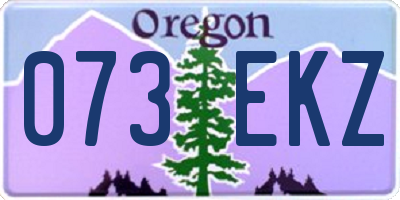 OR license plate 073EKZ