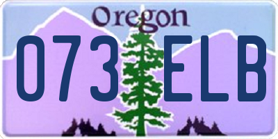 OR license plate 073ELB