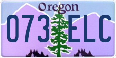 OR license plate 073ELC