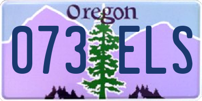 OR license plate 073ELS