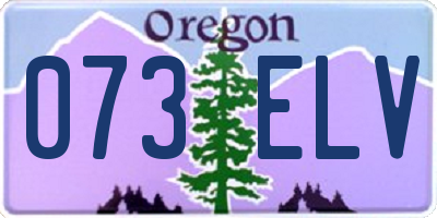 OR license plate 073ELV