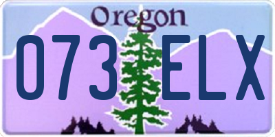 OR license plate 073ELX