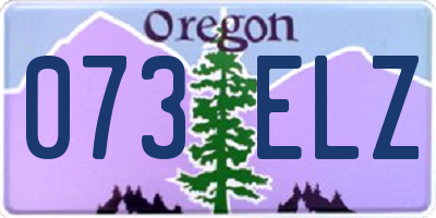 OR license plate 073ELZ