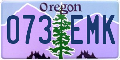OR license plate 073EMK