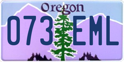 OR license plate 073EML