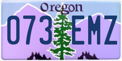 OR license plate 073EMZ