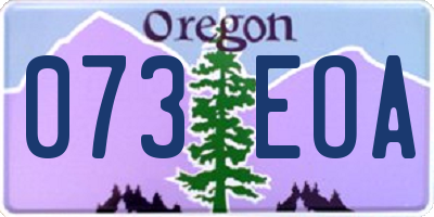 OR license plate 073EOA