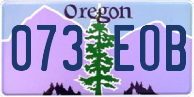 OR license plate 073EOB